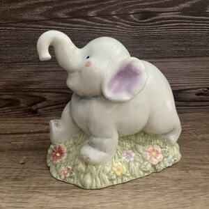 Vintage House of Hatten Betty Whiteaker Ceramic Piggy Bank Elephant Figure